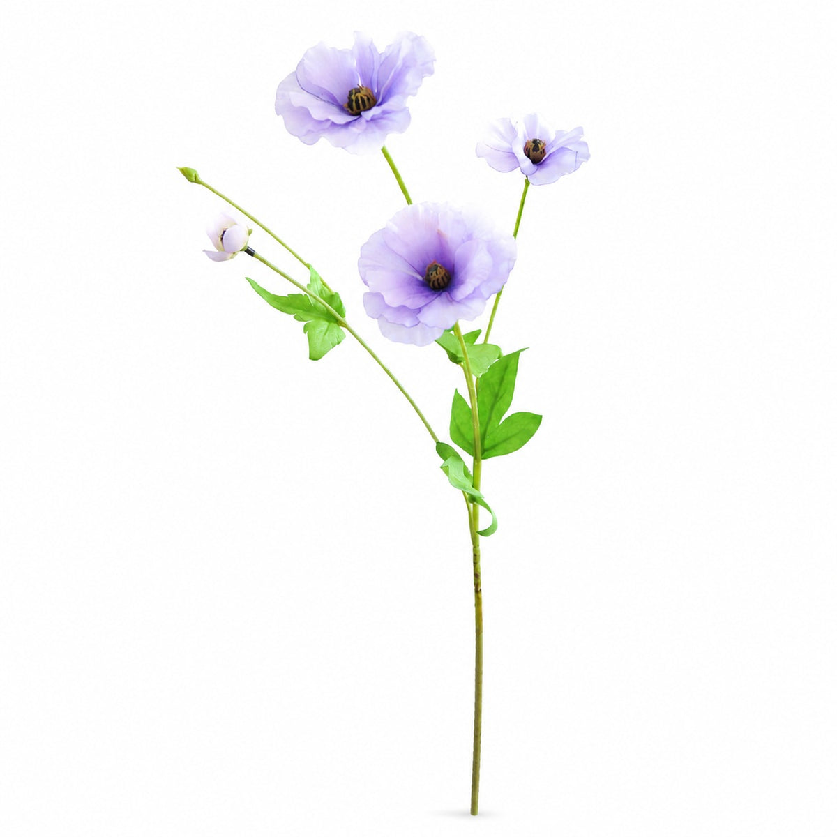 EVERIVELLE Three-Head Artificial Butterfly Ranunculus Stem