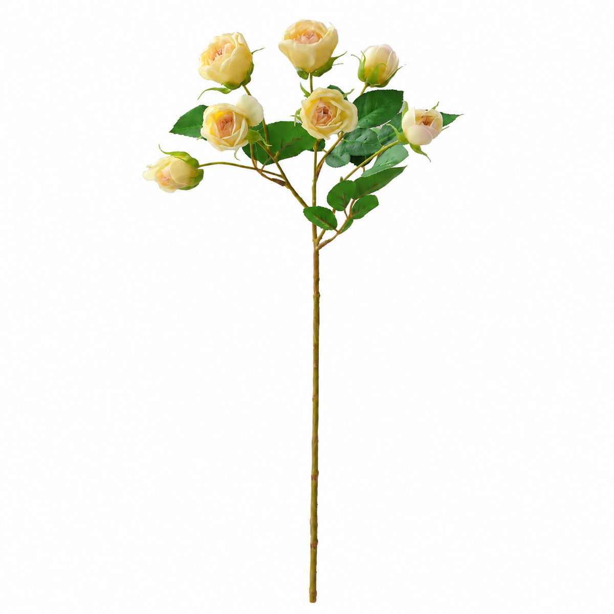 EVERIVELLE Seven-Head Mini Artificial Lotus Rose Stem