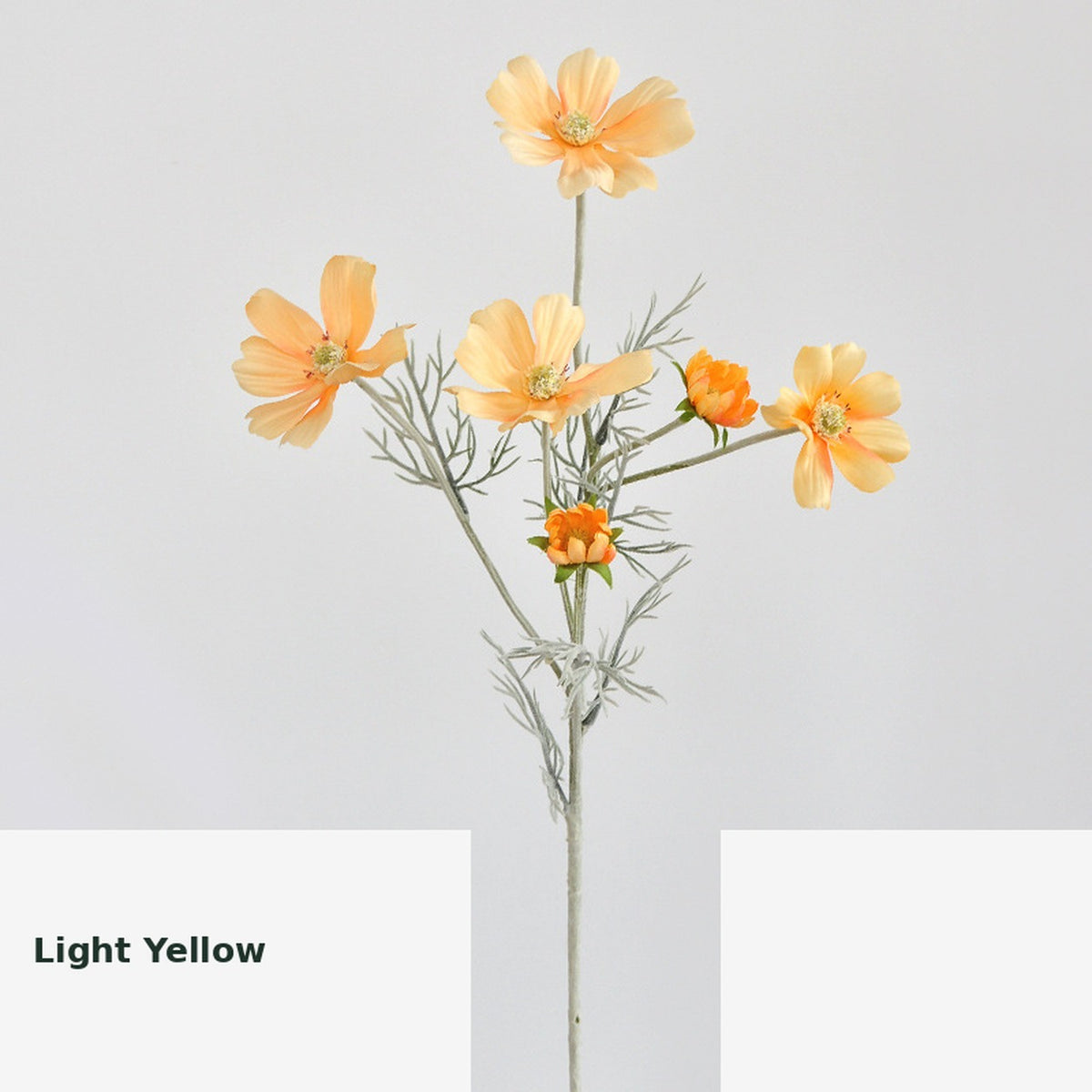 EVERIVELLE Six-Head Flocked Artificial Cosmos Spray