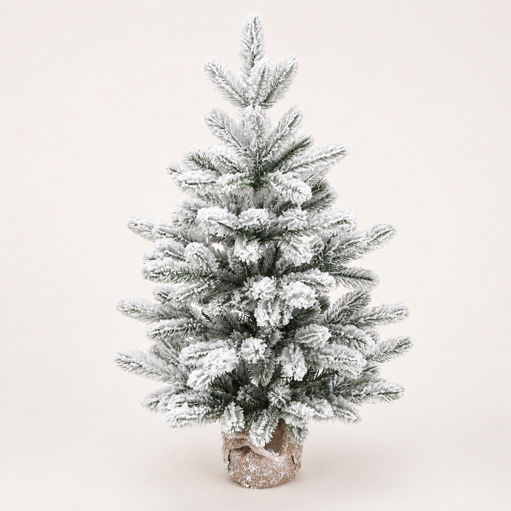 Mini christmas tree flocked studio