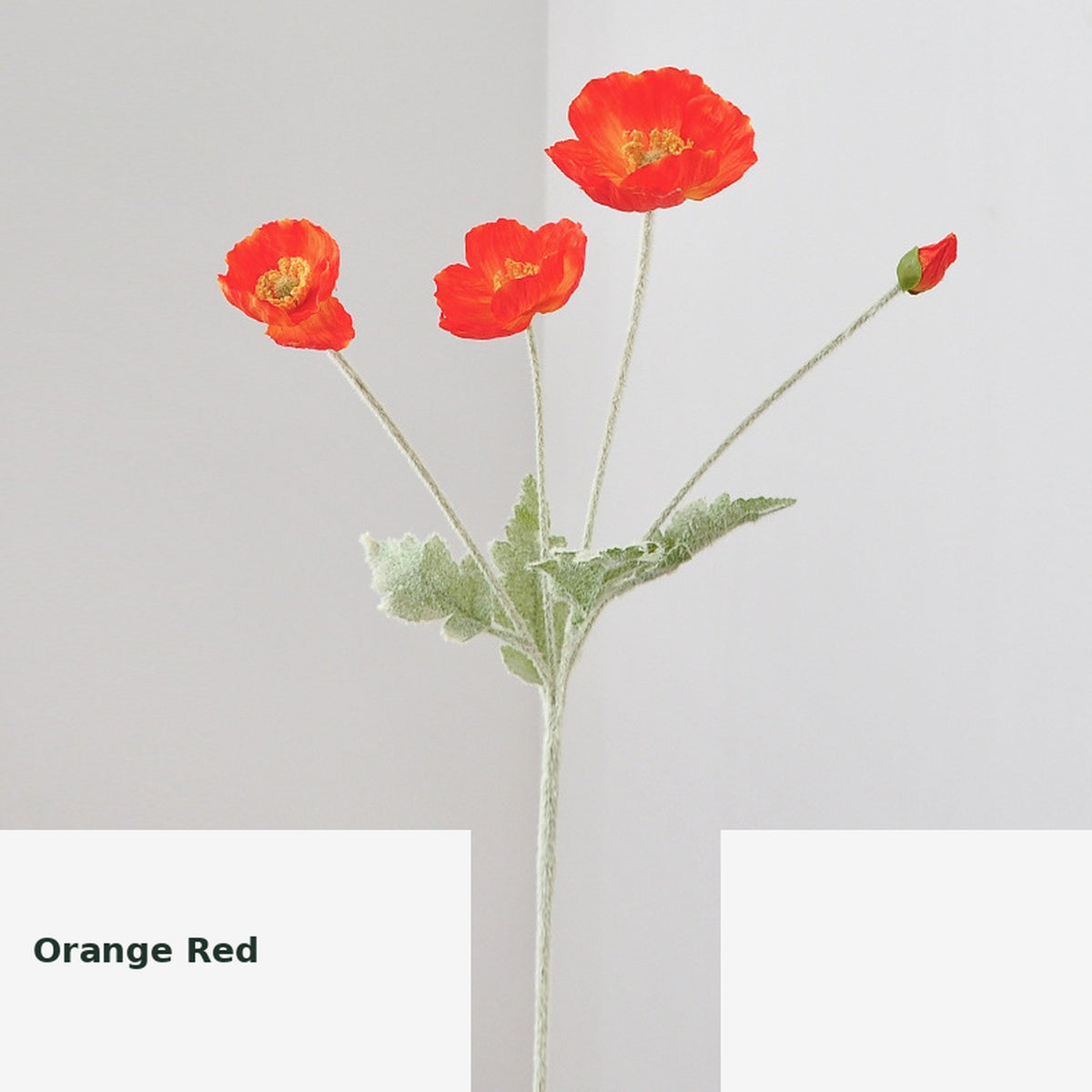 EVERIVELLE Artificial Poppy Flower Stem
