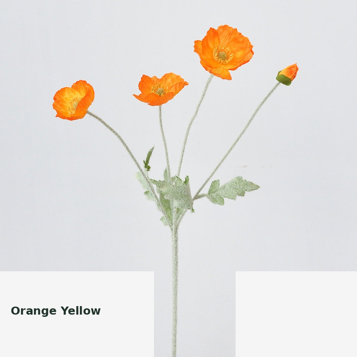 EVERIVELLE Artificial Poppy Flower Stem