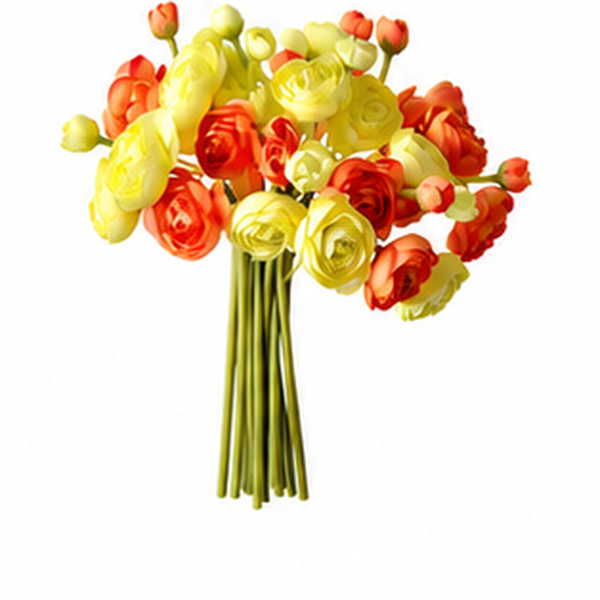 EVERIVELLE 10.2-Inch Artificial Ranunculus Bouquet — 9, 12 or 15 Stems