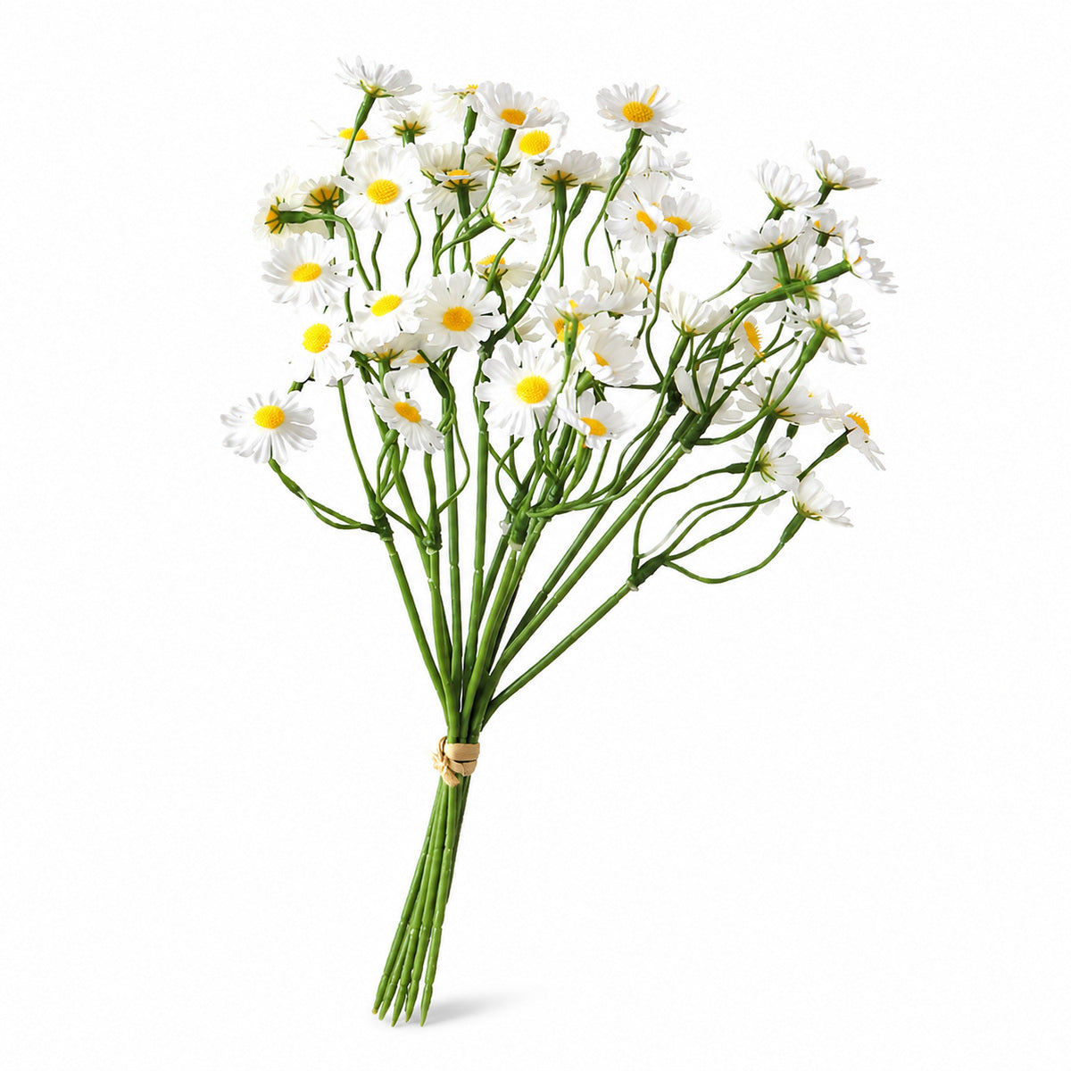 EVERIVELLE 13-Inch Five-Stem PU Chrysanthemum Bouquet