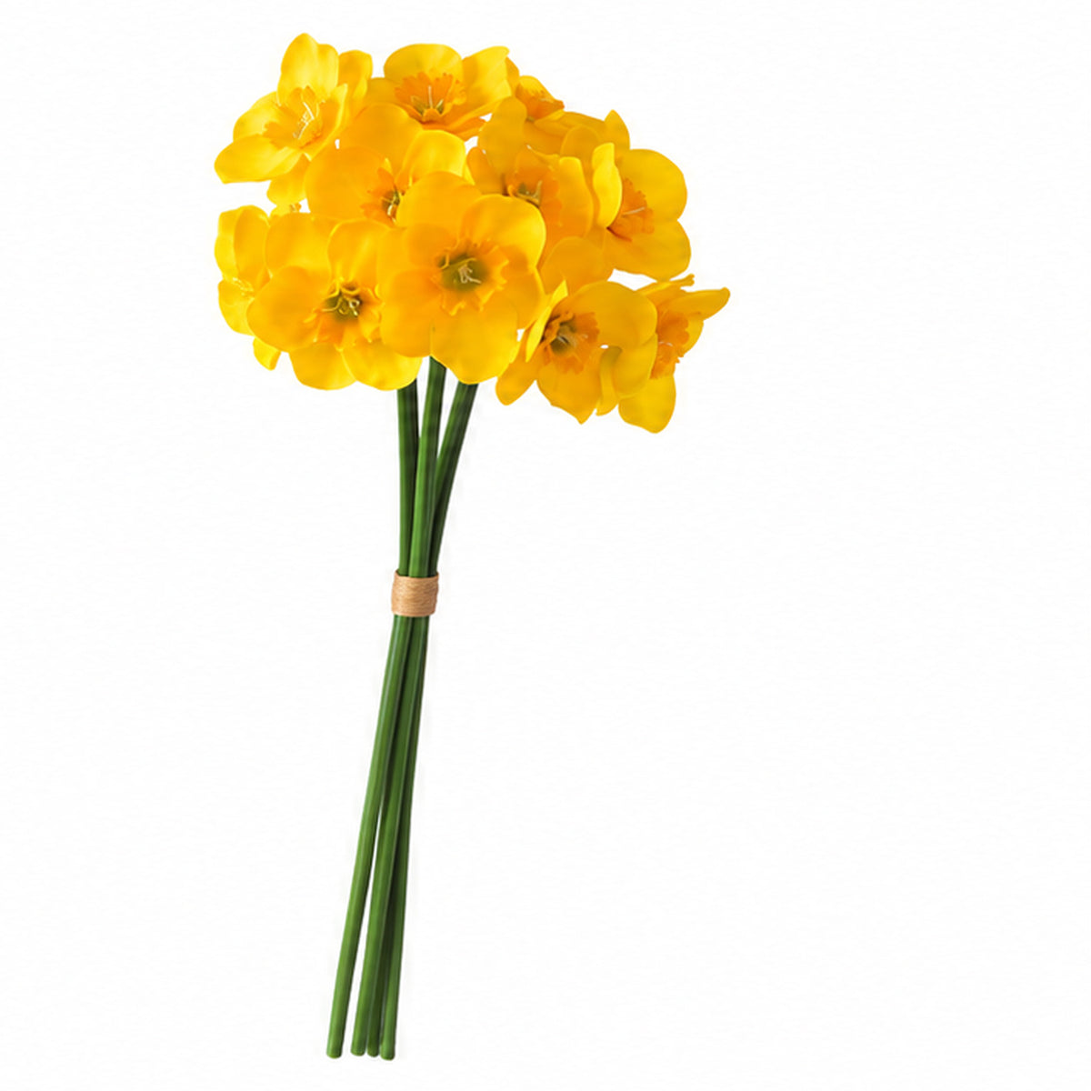 EVERIVELLE 15.7-Inch Three-Stem Artificial Daffodil Bouquet