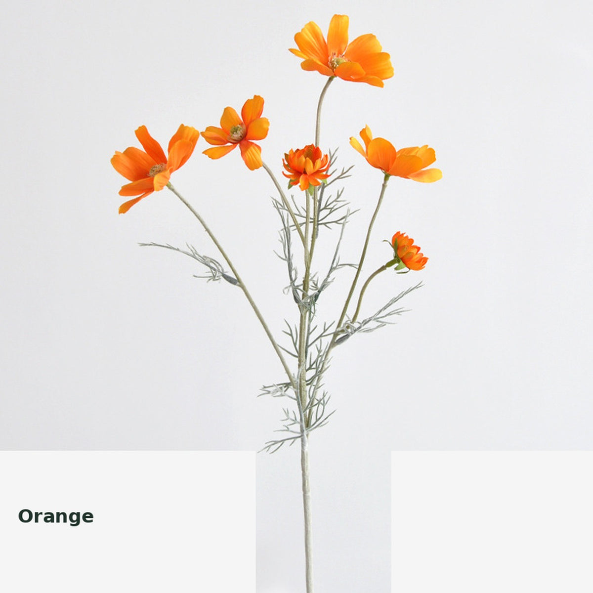 EVERIVELLE Six-Head Flocked Artificial Cosmos Spray