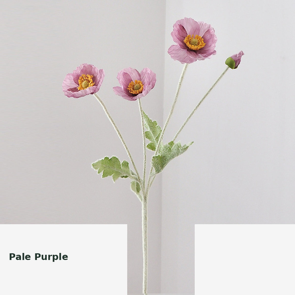 EVERIVELLE Artificial Poppy Flower Stem