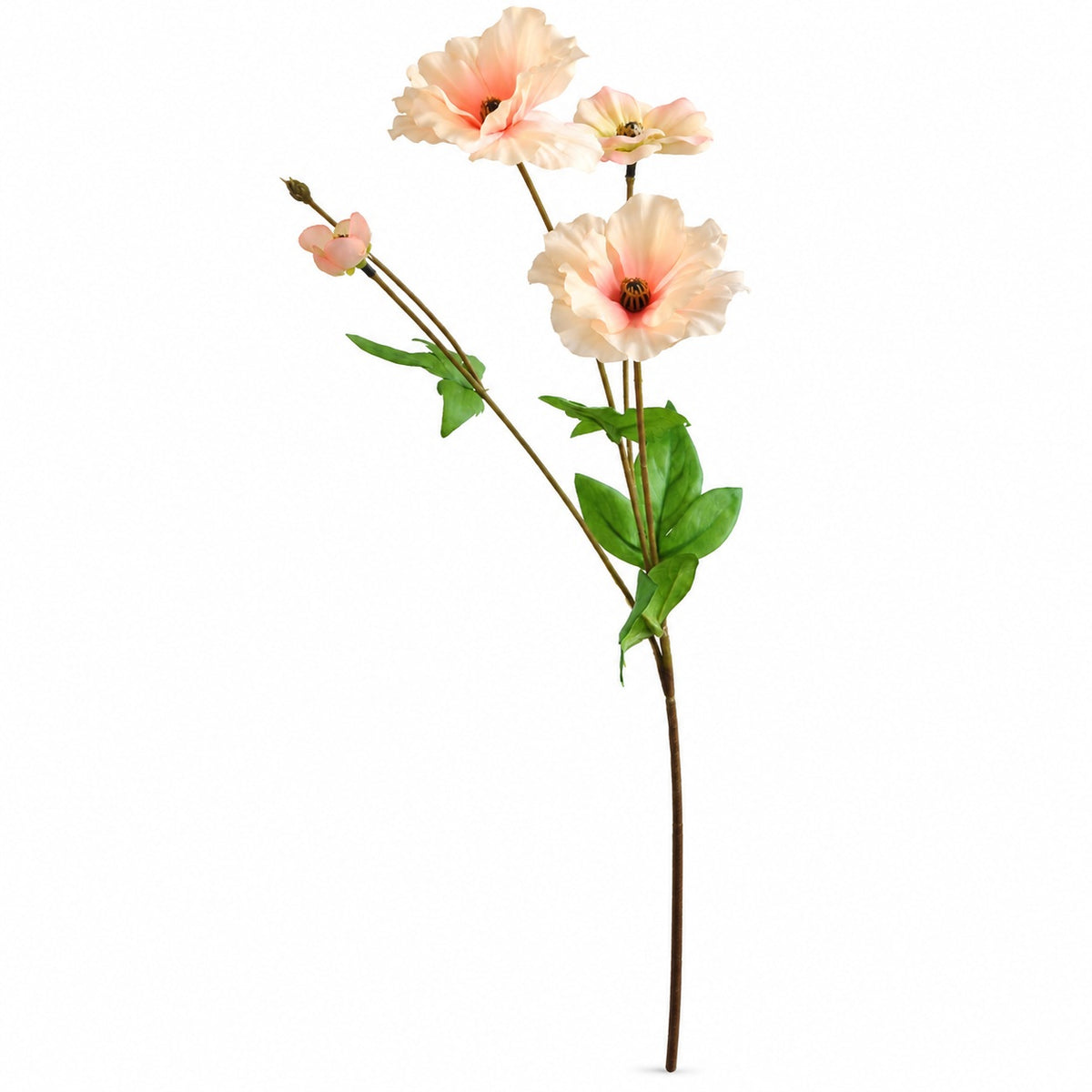 EVERIVELLE Three-Head Artificial Butterfly Ranunculus Stem