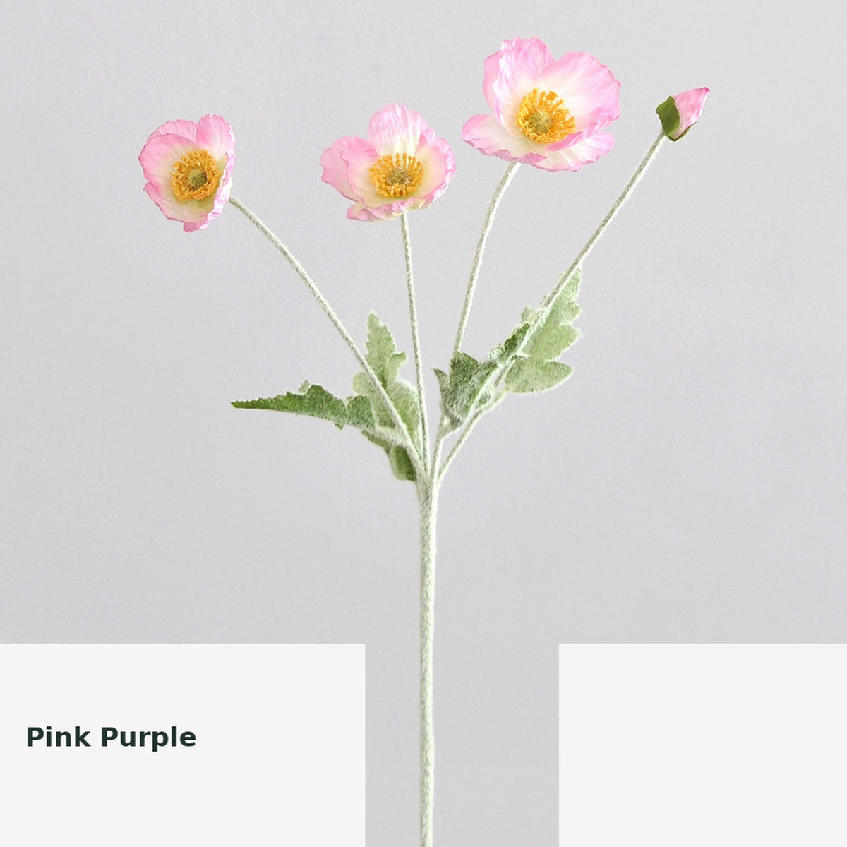 EVERIVELLE Artificial Poppy Flower Stem