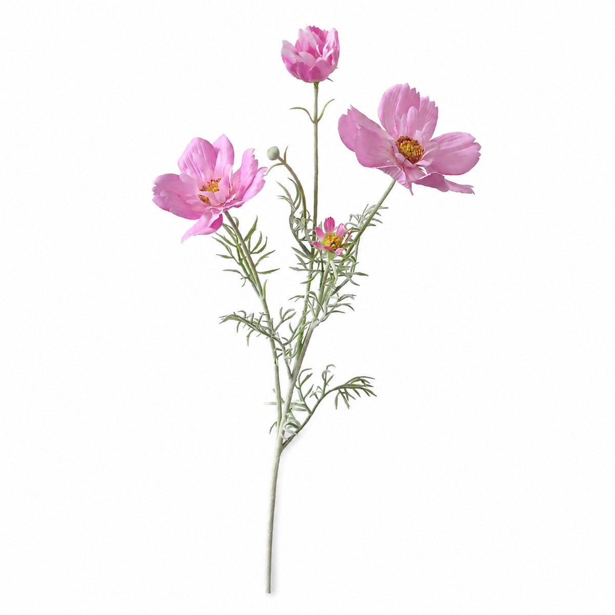 EVERIVELLE 30.7-Inch Flocked Artificial Queen Cosmos Stem