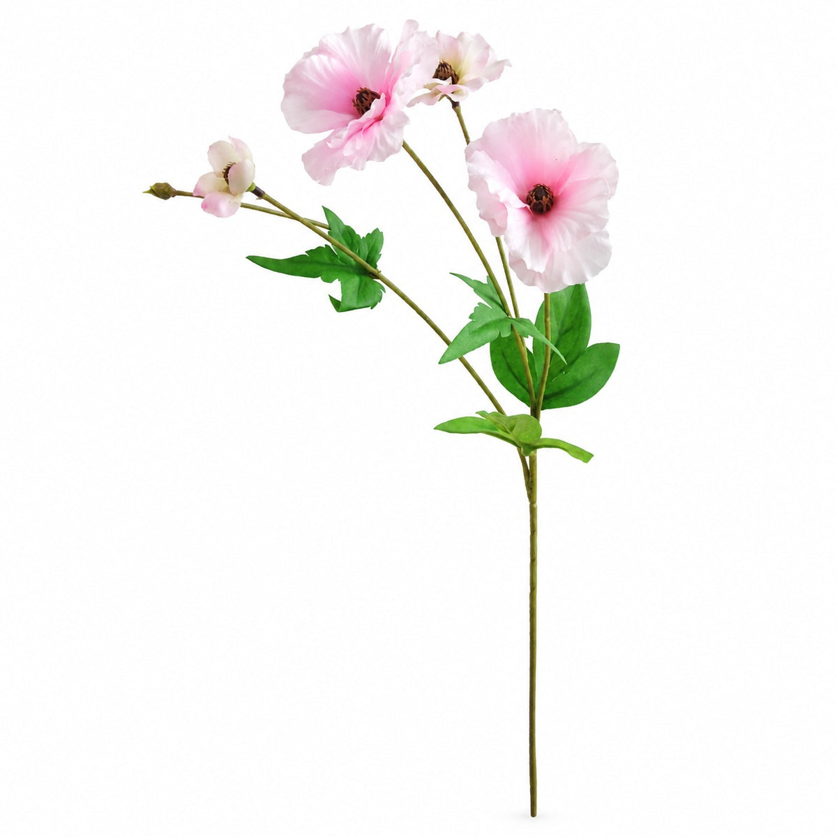 EVERIVELLE Three-Head Artificial Butterfly Ranunculus Stem