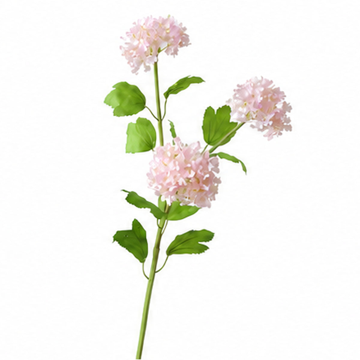 EVERIVELLE 26.4-Inch Three-Head Artificial Snowball Hydrangea Spray