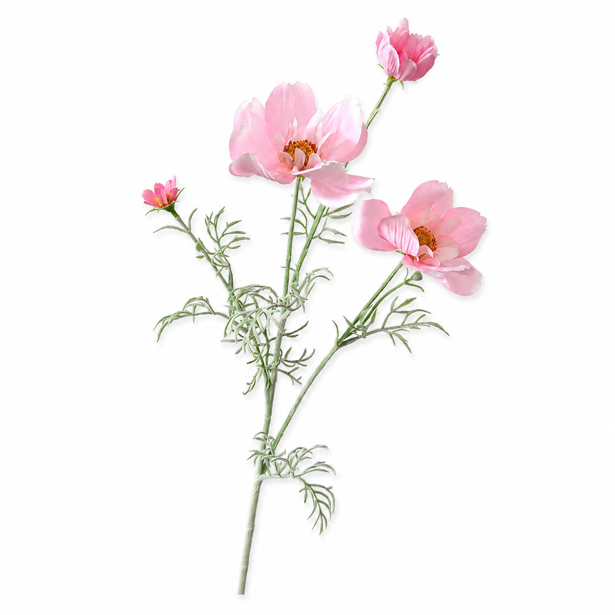 EVERIVELLE 30.7-Inch Flocked Artificial Queen Cosmos Stem