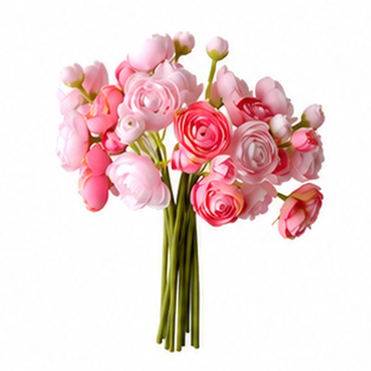 EVERIVELLE 10.2-Inch Artificial Ranunculus Bouquet — 9, 12 or 15 Stems