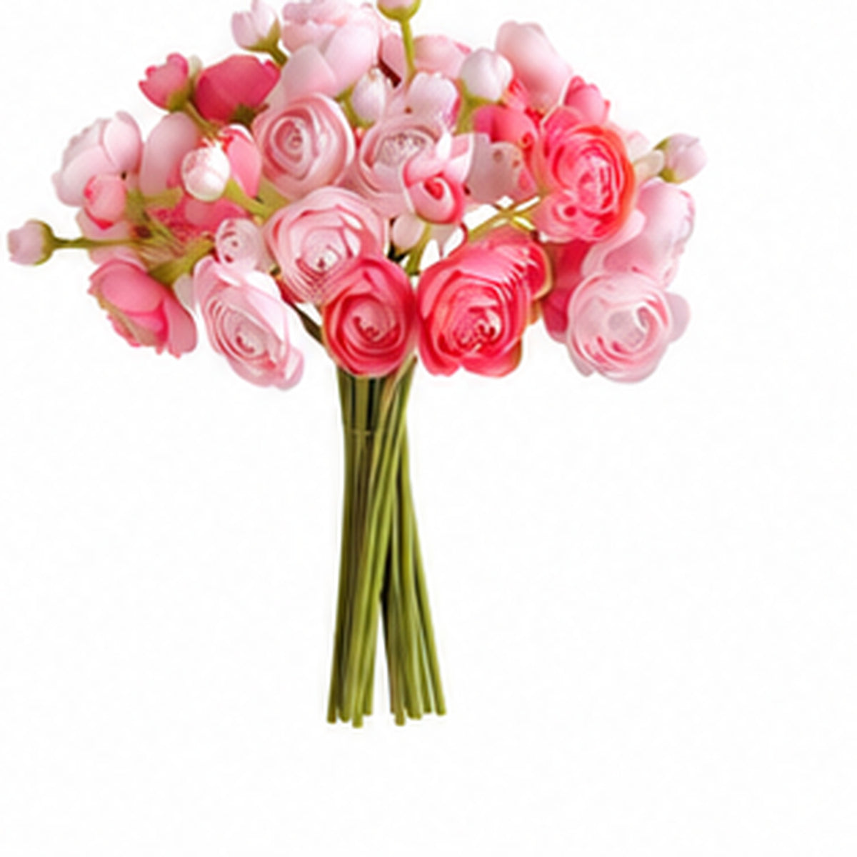 EVERIVELLE 10.2-Inch Artificial Ranunculus Bouquet — 9, 12 or 15 Stems