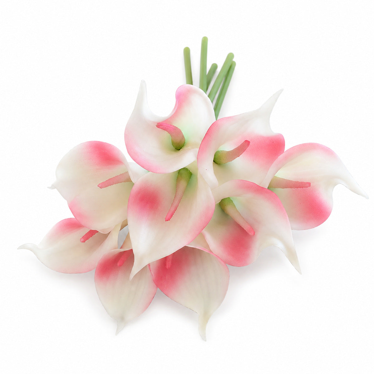 EVERIVELLE 13.8-Inch Nine-Stem Soft-Touch Calla Lily Bouquet