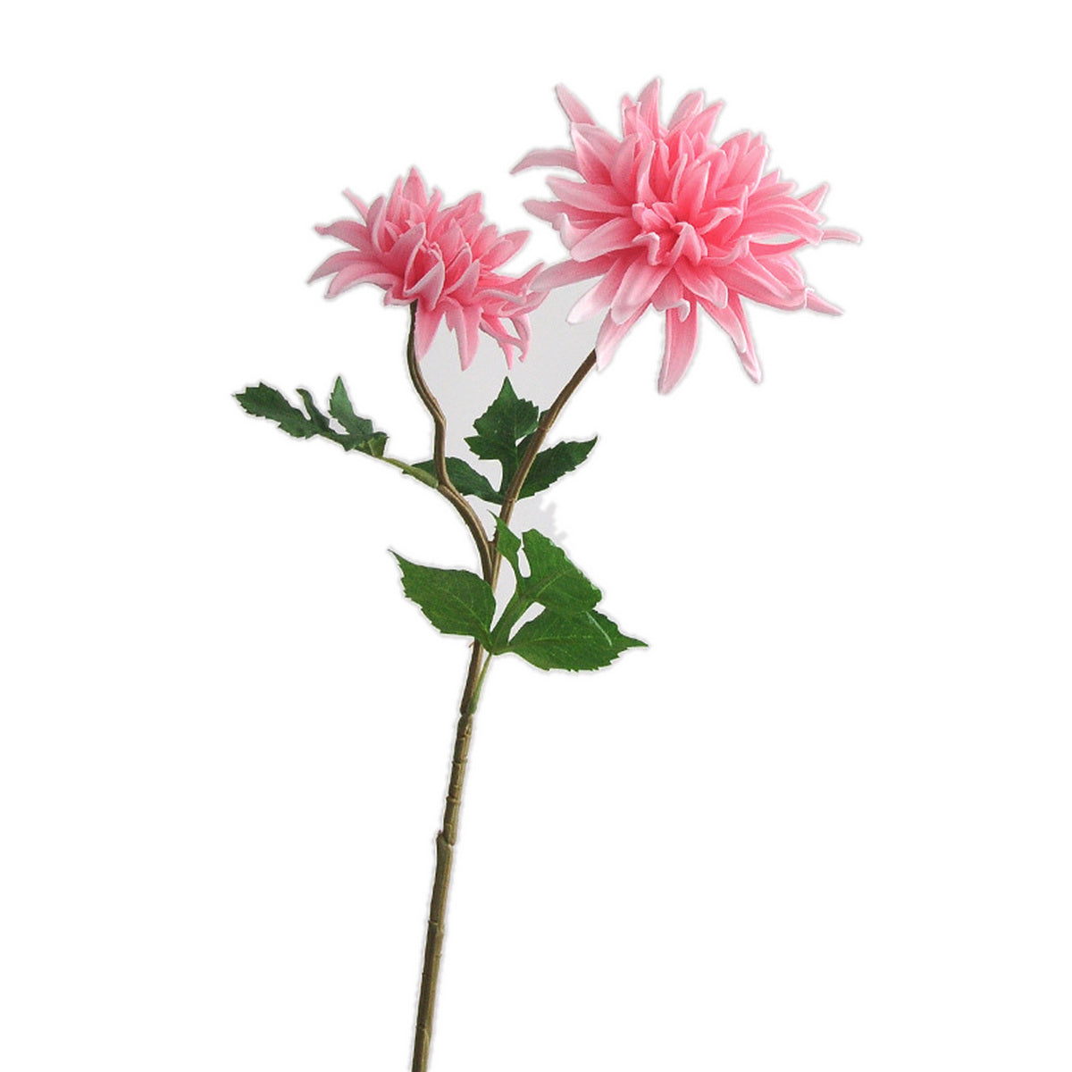 Pink 34.3-Inch Three-Head EVA Artificial Lily Stem on a pure white background
