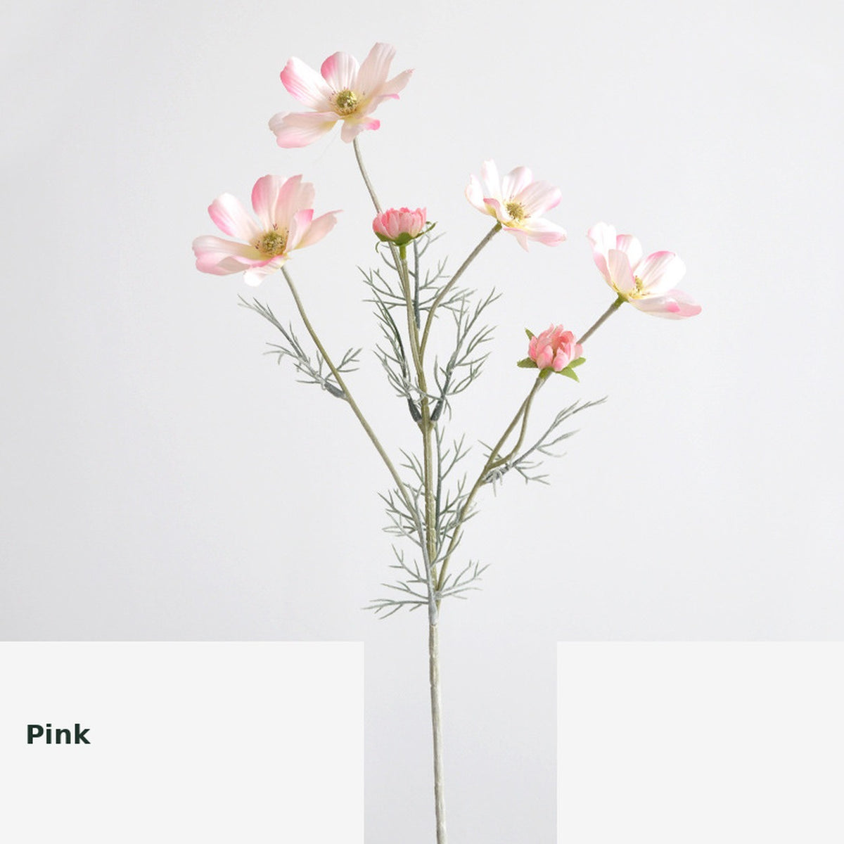 EVERIVELLE Six-Head Flocked Artificial Cosmos Spray