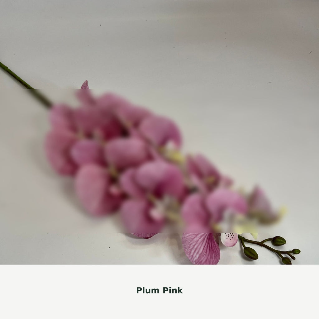 EVERIVELLE Nine-Head Artificial Phalaenopsis Orchid Stem