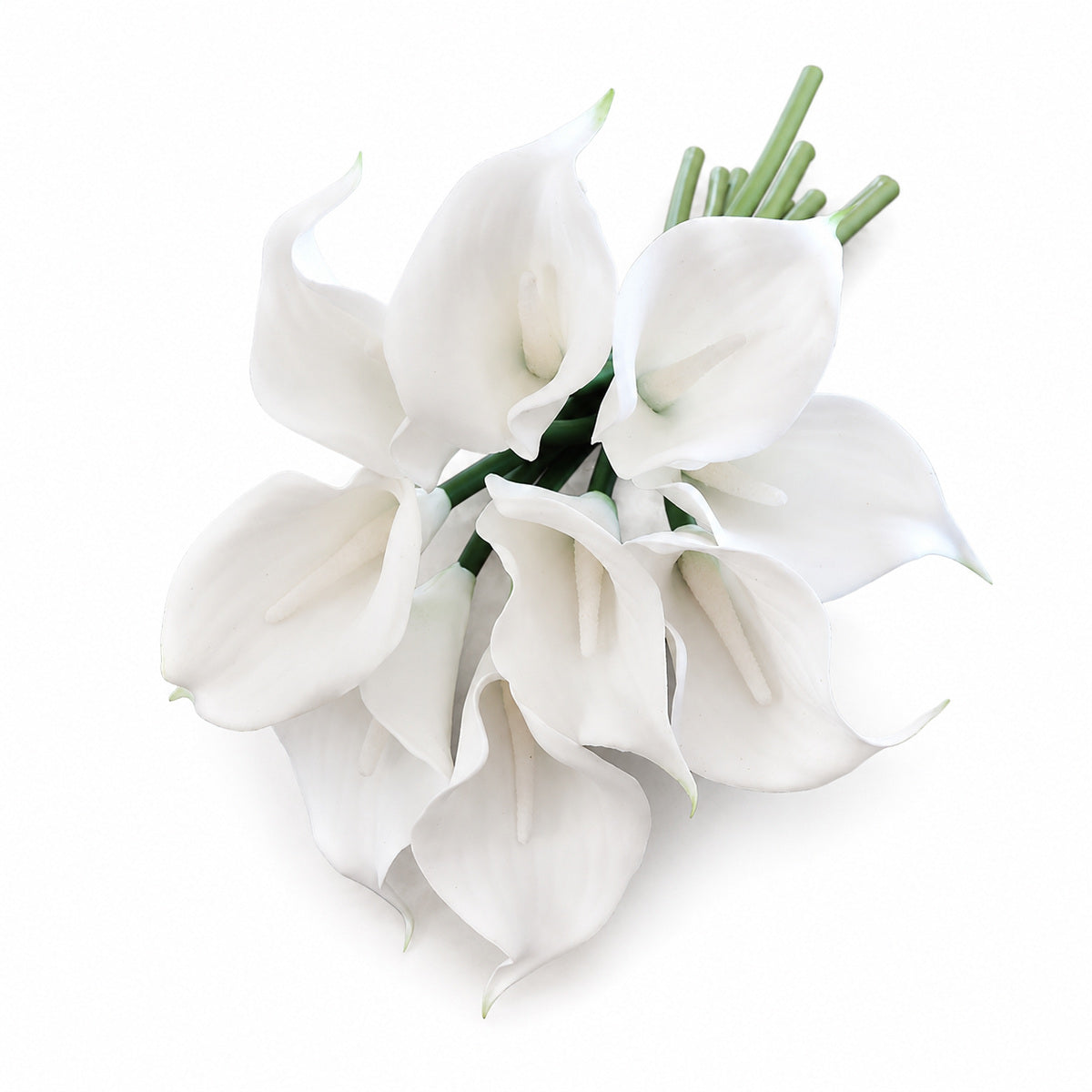 EVERIVELLE 13.8-Inch Nine-Stem Soft-Touch Calla Lily Bouquet