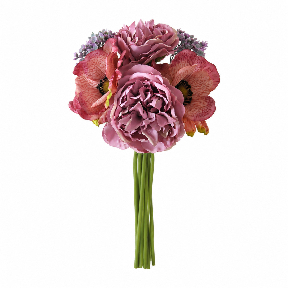 EVERIVELLE Artificial Peony & Anemone Hand-Tied Bouquet
