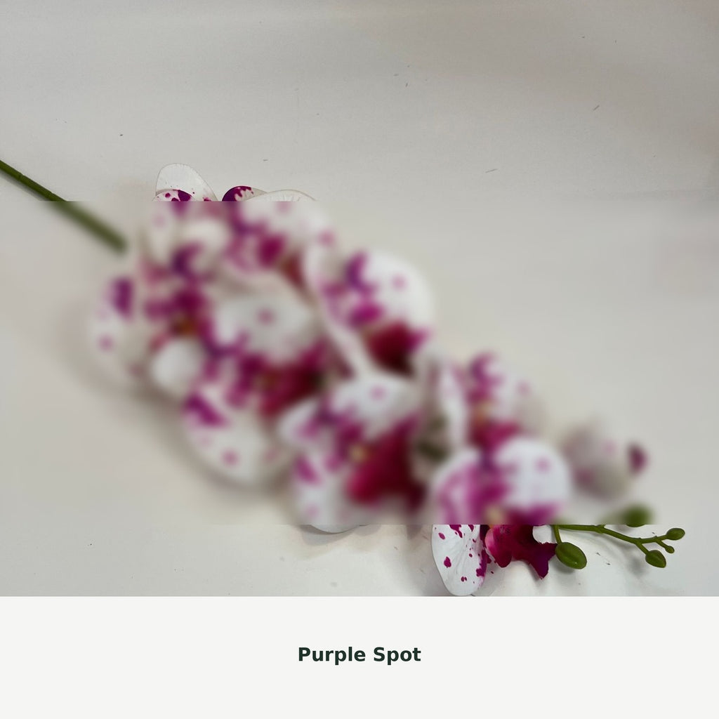 EVERIVELLE Nine-Head Artificial Phalaenopsis Orchid Stem