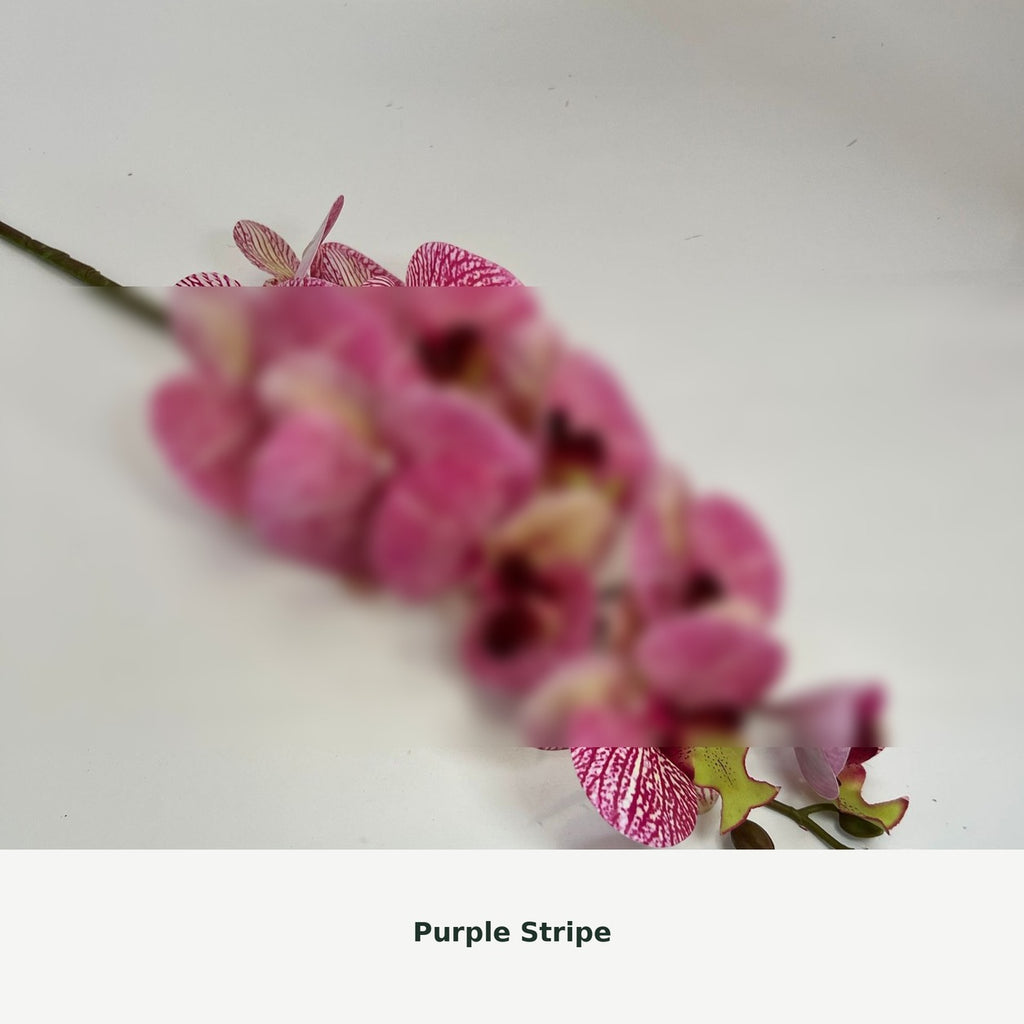 EVERIVELLE Nine-Head Artificial Phalaenopsis Orchid Stem