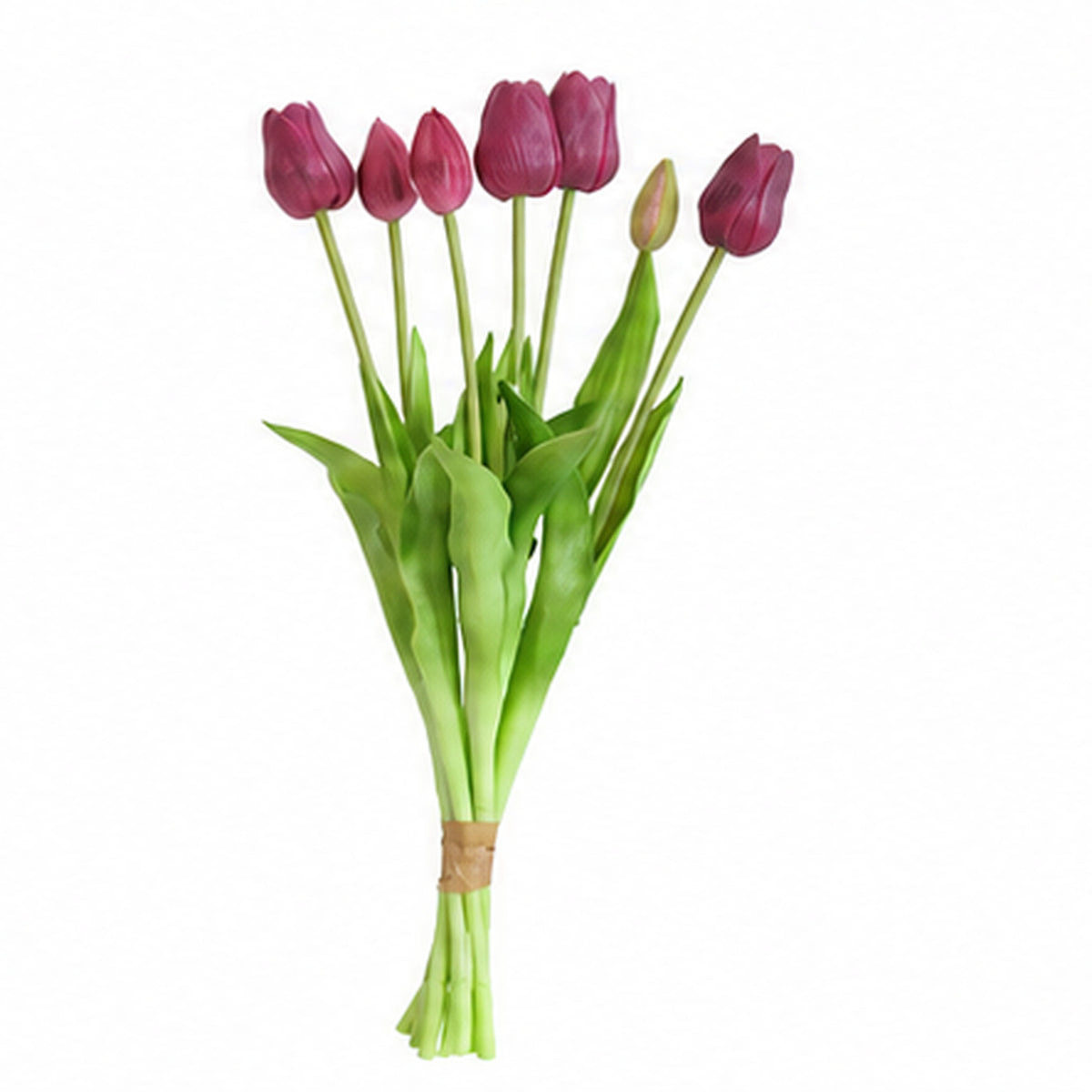EVERIVELLE 17.7-Inch Seven-Head Soft-Touch Artificial Tulip Bouquet