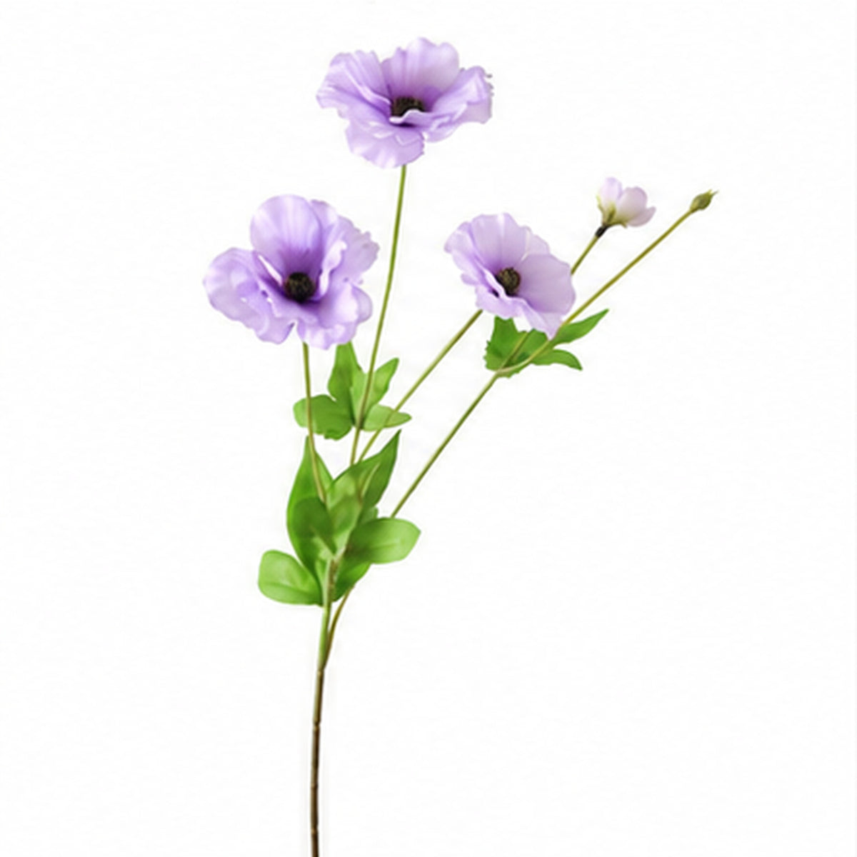 EVERIVELLE 19.3-Inch Three-Head Artificial Butterfly Ranunculus Spray