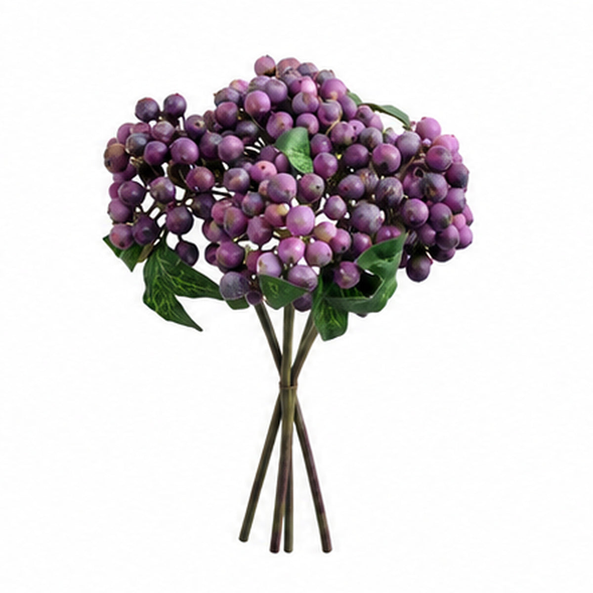 EVERIVELLE 11-Inch Five-Stem Artificial Berry Bouquet