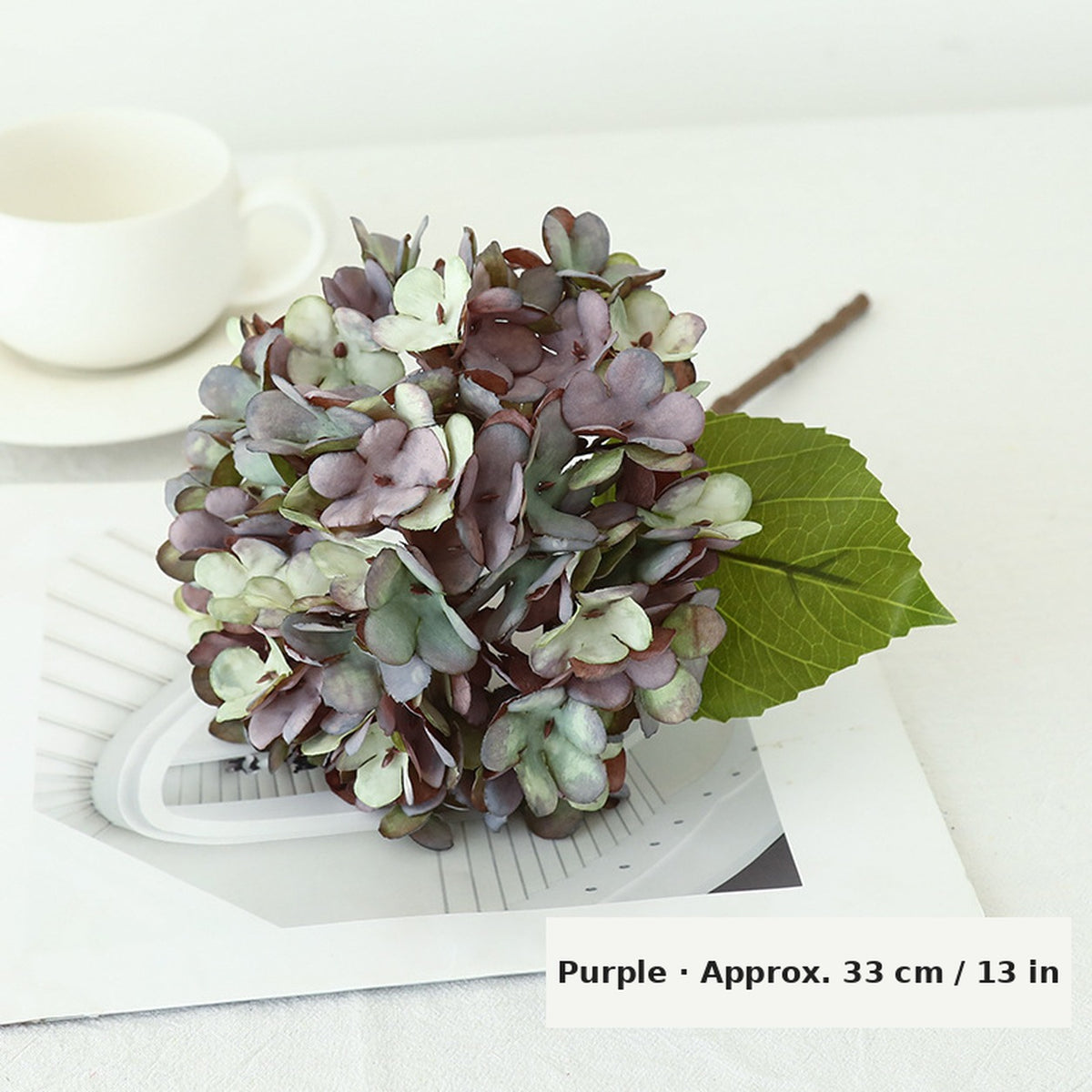 EVERIVELLE Vintage Autumn Artificial Hydrangea Stem