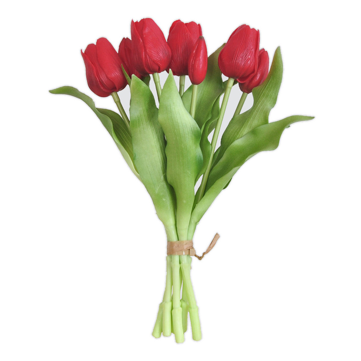 EVERIVELLE 12.2-Inch Seven-Head Soft-Touch Tulip Bouquet