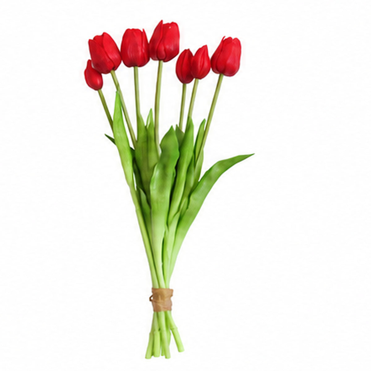 EVERIVELLE 17.7-Inch Seven-Head Soft-Touch Artificial Tulip Bouquet