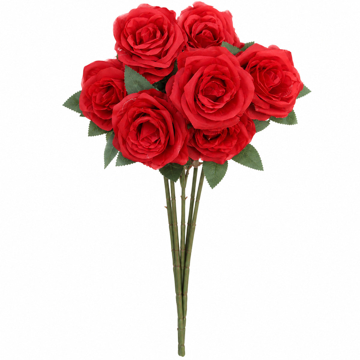 EVERIVELLE 17.3-Inch Seven-Head Artificial Rose Bouquet