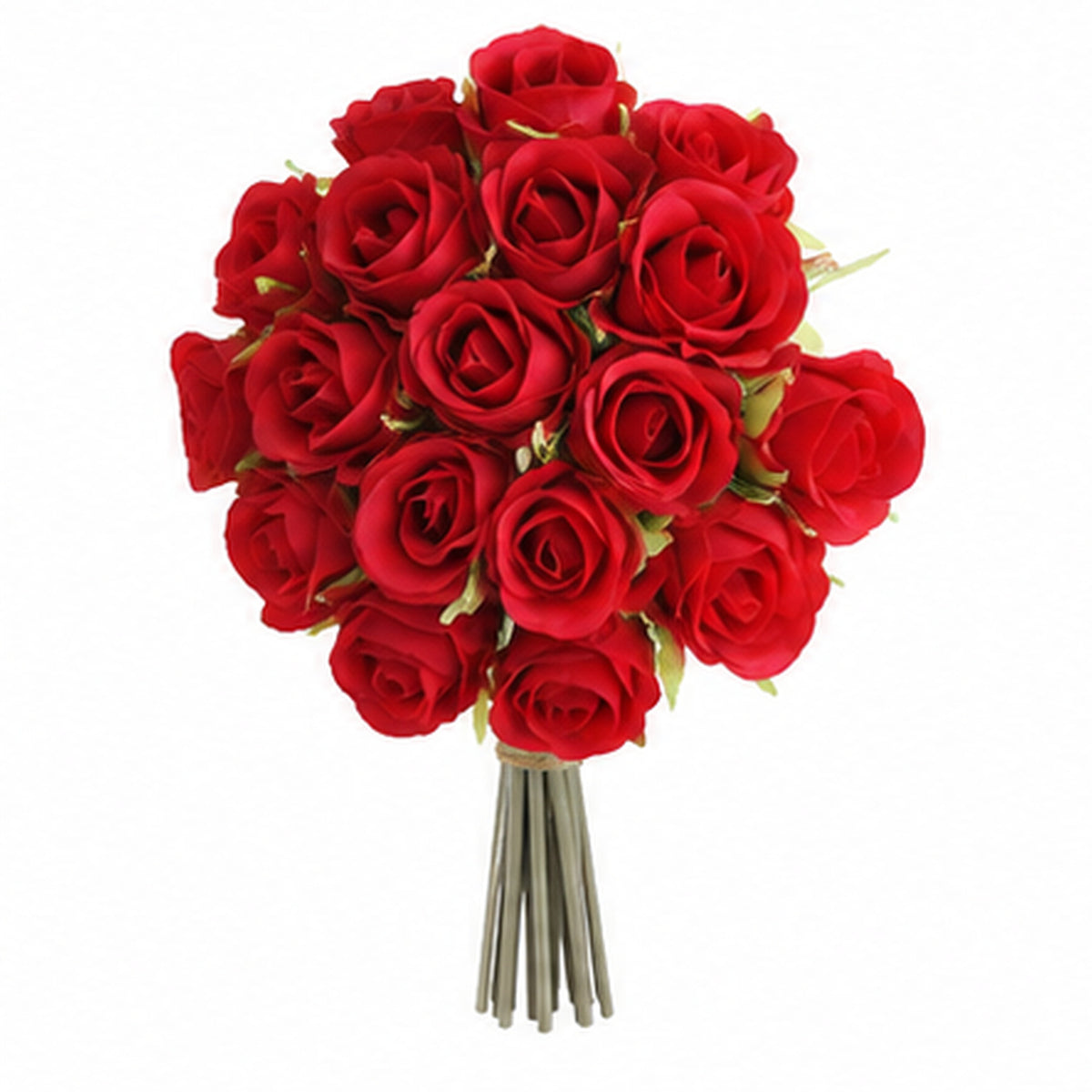 EVERIVELLE 8.7-Inch 22-Head Artificial Mini Rosebud Bouquet