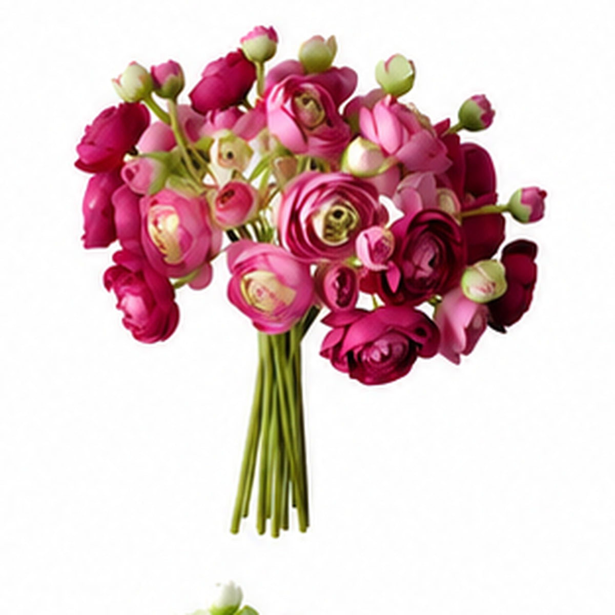EVERIVELLE 10.2-Inch Artificial Ranunculus Bouquet — 9, 12 or 15 Stems