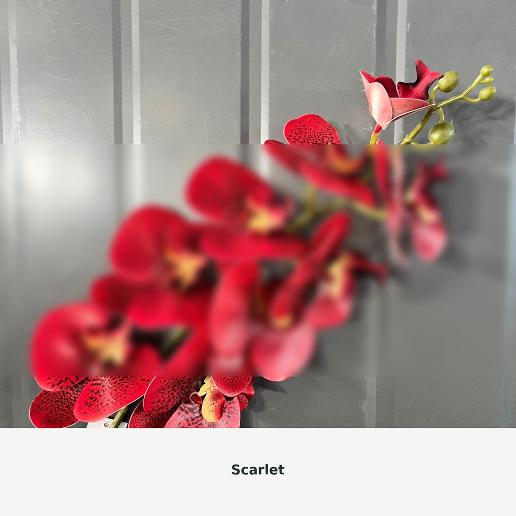 EVERIVELLE Nine-Head Artificial Phalaenopsis Orchid Stem