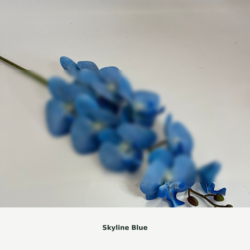 EVERIVELLE Nine-Head Artificial Phalaenopsis Orchid Stem