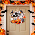 Halloween Pumpkin & Ghost Hanging Door Sign