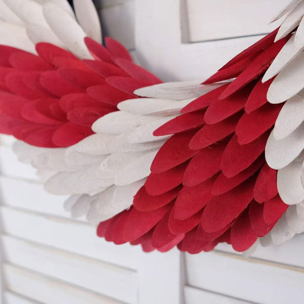 Patriotic Red, White & Blue Floral Wreath Collection
