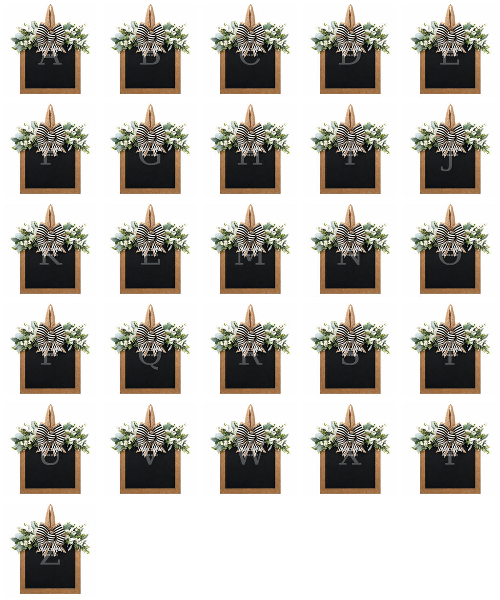 Personalized Monogram Wood Door Sign Collection