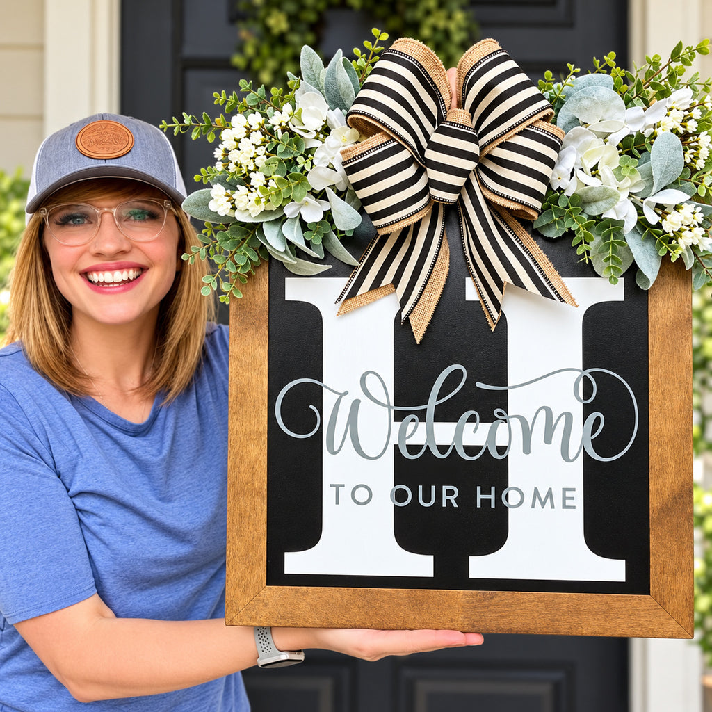 Personalized Monogram Wood Door Sign Collection