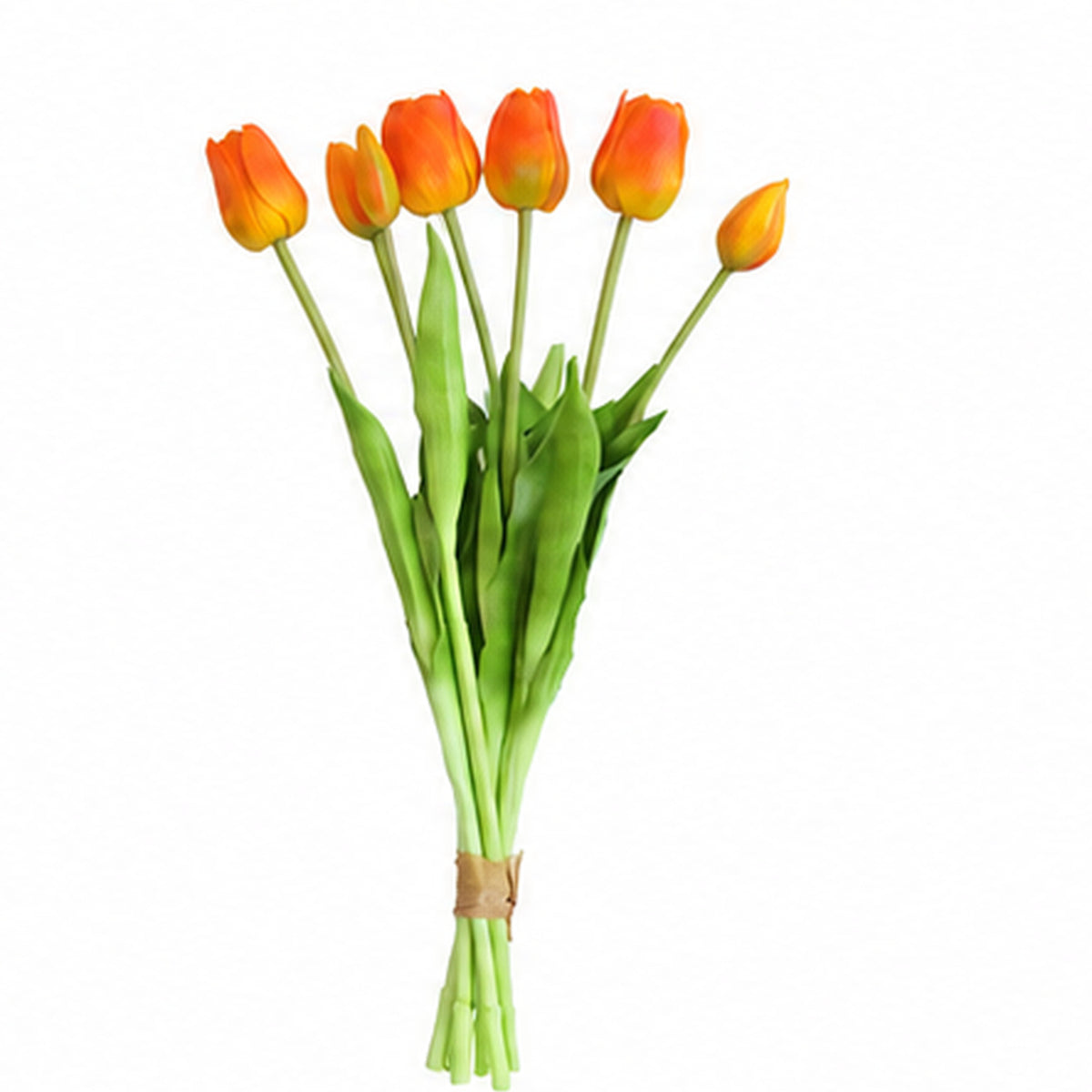 EVERIVELLE 17.7-Inch Seven-Head Soft-Touch Artificial Tulip Bouquet