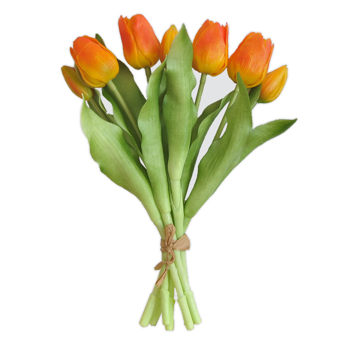 EVERIVELLE 12.2-Inch Seven-Head Soft-Touch Tulip Bouquet