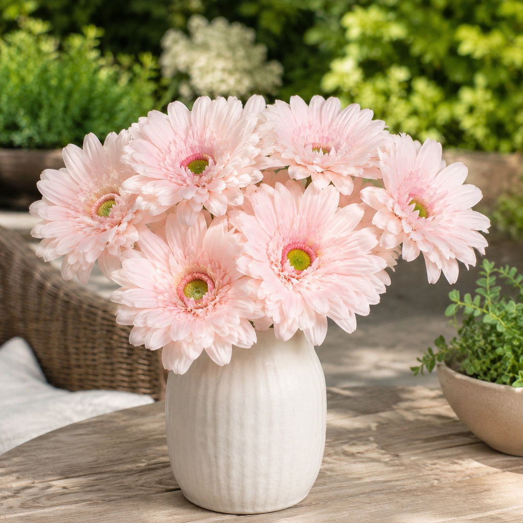 EVERIVELLE Real-Touch Artificial Gerbera Daisy Stem