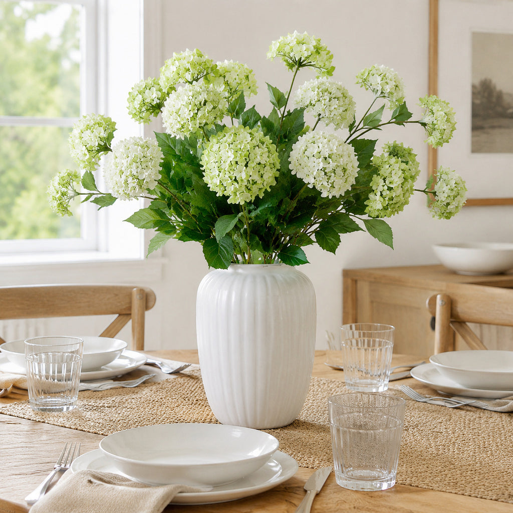 EVERIVELLE Three-Head Artificial Hydrangea Stem
