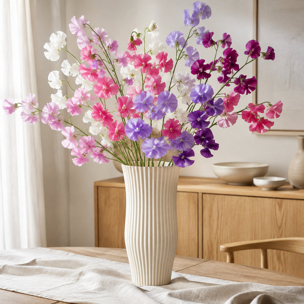 EVERIVELLE Artificial Sweet Pea Flower Stem