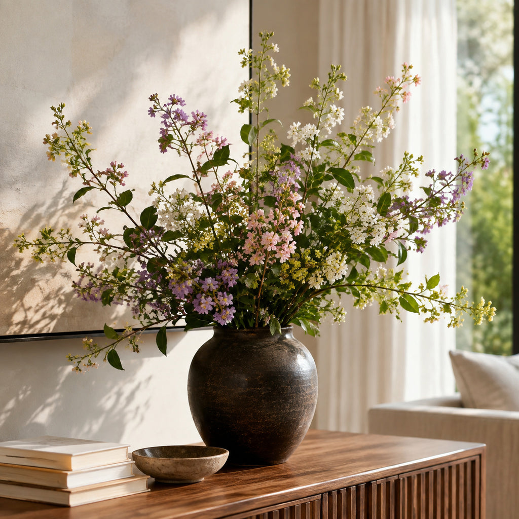 EVERIVELLE Artificial Orange Jasmine Flower Branch