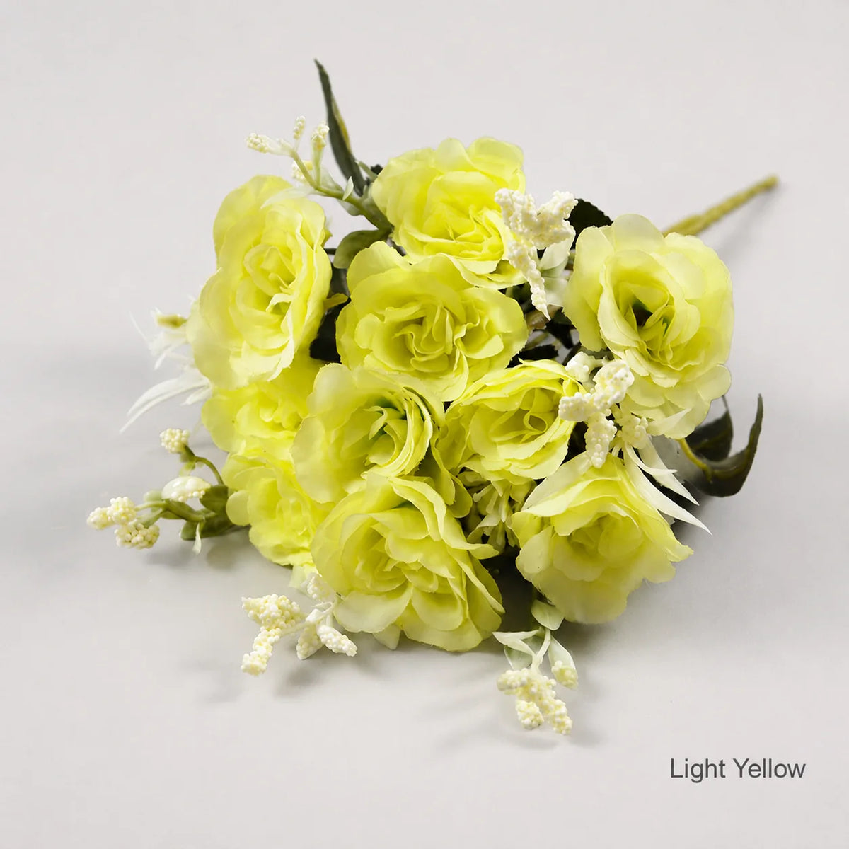 EVERIVELLE 10-Head Mini Artificial Rose Bouquet