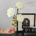 EVERIVELLE Three-Head Cappuccino Artificial Rose Spray